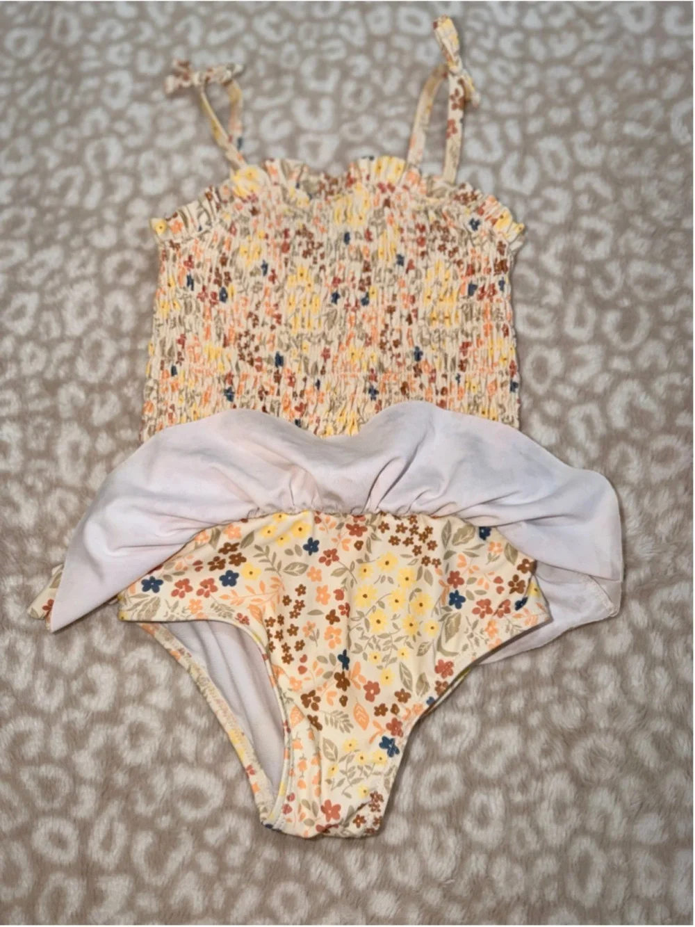 Modern Moments 4T Girls Swimsuit Bundle Floral One-Piece + 2-Piece Bikini